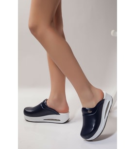 Blum Sabo Terlik Kadın  Air max Ortopedik Sabo Terlik (Lacivert)