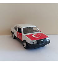 Çek bırak metal Tofaş Şahin AYYILDIZLI (ÖZEL PLAKALI) (Beyaz)