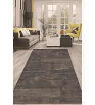 Dijital Kaymaz Taban Yıkanabilir Modern Renkli Salon Halısı Mutfak Halısı Yolluk ND-HT-222 (Siyah)
