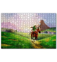 Cakapuzzle Zelda Ocarina Efsanesi Ve Koşan At Görseli  Puzzle Yapboz MDF (Ahşap) (500 Parça)