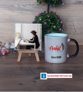 Avukat Fotoğraflı Dekoratif Taş, Kupa Bardak Beyaz Hediye (Model 9)