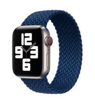 Ally Apple Watch 7-8 45mm 6-5-4 44mm Single loop Plastik Kayış Kordon 3-2-1 42mm (Lacivert)