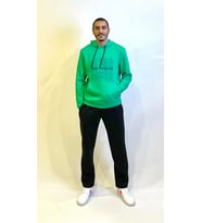 Süperlife Erkek Kapşonlu Rahat Kalıp İçi Polarlı 3 iplik  Los Angeles Baskılı SweatShırt spr24sw10 (Benetton)