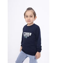 Toontoy Erkek Çocuk Baskılı Sweatshirt (Lacivert)