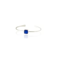 Kadir Jewellery Zirkon Taşlı Ayarlanabilir 925 Ayar Gümüş Kaplama Bilezik (Parlement)