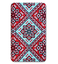 Makine dokuması Çiçekli desenli 3 Mekik Kaliteli Kalın Kilim (Beyaz-A.Kırmızı)