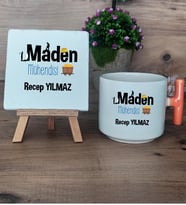 Maden Mühendisi Hediye Seti Kupa Bardak T Kulplu ve Dekoratif Taş Mühendisler Günü Hediyesi (Model 7)