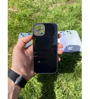 İphone 15 Uyumlu Parlak Premium Renkli Cam Telefon Kılıfı