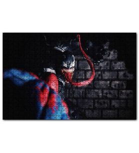 Cakapuzzle  Spidey Vs Venom Artwork  Puzzle Yapboz MDF (Ahşap) (500 Parça)