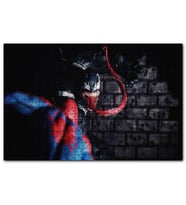 Cakapuzzle  Spidey Vs Venom Artwork  Puzzle Yapboz MDF (Ahşap) (500 Parça)