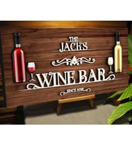 BK Gift Kişiye Özel Kabartma Tasarım Ahşap Bar Tabelası 61cm, Home Bar Tabela, Rustik Ev Dekorasyonu, Duvar Dekoru (Model 14)
