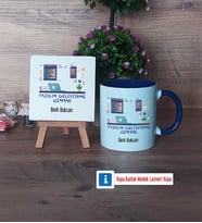 Yazılım Geliştirme Uzmanı Dekoratif Taş, Kupa Bardak Kırmızı Hediye (Model 2)