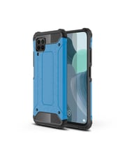 Huawei P40 Lite Kılıf Crash Zırh Silikon Kılıf (Mavi)