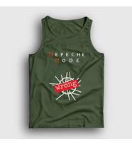 Presmono Unisex Beyaz Wrong Depeche Mode Atlet 141500tt (Haki)