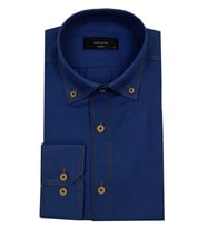 Erkek Slim Fit Gömlek Bgl-st00122 (İndigo)