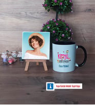 Kimya Öğretmeni Fotoğraflı Dekoratif Taş, Kupa Bardak Beyaz Hediye (Model 11)
