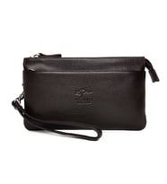 KANGAROO KINGDOM Hakiki Dana Deri Taba Erkek El Portföy Clutch Çantası 5488-T (Kahverengi)