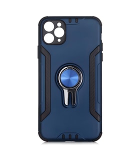 iPhone 11 Pro Max Kılıf Stand Olma Özellikli Araç Tutuculu Ko ko Kılıf (Lacivert)