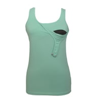 LuvmaBelly  Maternity 1501_1530 Pamuklu Lohusa Emzirme Atleti (10 Renk Mevcut) (Mint Yeşili)