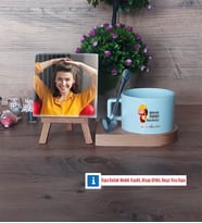 Mühendisler Günü Hediyesi Fotoğraflı Dekoratif Taş, Kupa Bardak Beyaz Hediye (Model 8)