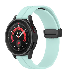 Huawei Watch GT3 Elite-Active 46mm-GT3 Pro-GT3 Se 22mm Uyumlu Coastal Manyetik Tokalı Silikon Kordon (Su Yeşili)