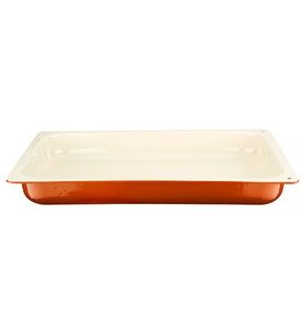 Lava Döküm Dikdörtgen 1/1 Gastronomi Küvet Ölçü 32x53cm. (Turuncu)