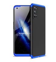 Realme 7 Pro Kılıf Zore Ays Full Koruma Kılıf (Siyah-Mavi)
