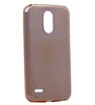 LG Stylus 3 Kılıf Zore Shining Simli Silikon Kılıf (Gold)