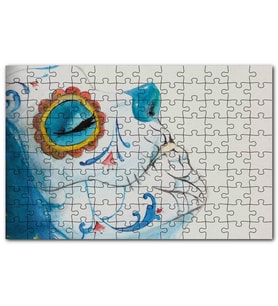 Cakapuzzle Ölülerin Günü Boyalı Yüz Puzzle Yapboz MDF (Ahşap) (1000 Parça)