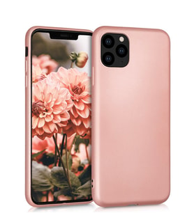 Microsonic Matte Silicone Apple iPhone 11 Pro Max (6.5'') Kılıf (Rose)
