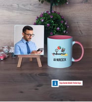 Muhasebeci Fotoğraflı Dekoratif Taş, Kupa Bardak Beyaz Hediye (Model 6)