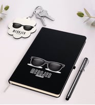 BK Gift Kişiye Özel Menajer Beyaz Defter Kalem Ve Anahtarlık Hediye Seti (Model 2)