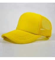 Fileli Kadın Erkek Siyah Baseball Cap Şapka (Sarı)
