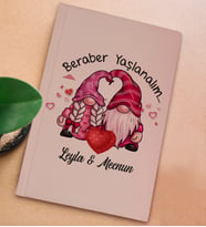 BK Gift Kişiye Özel Sevgili İsimli Sert Kapaklı Pudra Pembesi Defter, Sevgiliye Hediye, Doğum Günü Hediyesi, Anı Defteri (Model 3)