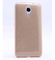 General Mobile 4G Android One Kılıf Simli Parlak Shining Kapak (Gold)