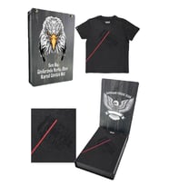 Beşiktaş Orijinal Lisanslı Antrasit Siyah Çocuk T-shirt Hediyelik Ahşap Kutulu (Koyu Gri)