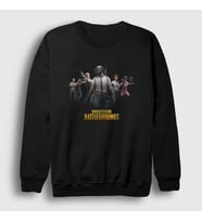 Presmono Unisex Beyaz Team Pubg Sweatshirt 30802tt (Siyah)