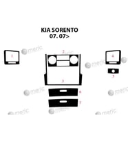 Meriç® Kia Sorento Ön Torpido Kaplama Maun 7 Parça 2007-2010 (Piano Black)