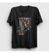 Presmono Unisex Haki Eren Fan Anime Attack On Titan T-Shirt 125408tt (Siyah)