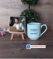 Su Ürünleri Mühendisi Fotoğraflı Dekoratif Taş, Kupa Bardak Beyaz Hediye (Model 5)