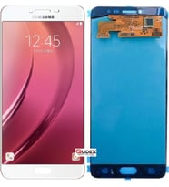 Samsung Galaxy C7 Sm-C7000 Lcd Ekran Dokunmatik (Beyaz)