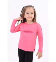 Toontoy Kız Çocuk Baskılı Tişört (Fuşya)
