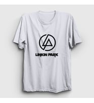 Presmono Unisex Sarı Logo Linkin Park T-Shirt 97598tt (Beyaz)