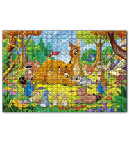 Cakapuzzle Bambi Annesi ve Arkadaşları  Puzzle Yapboz MDF (Ahşap) (255 Parça)