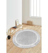 Dijital Baskılı Kaymaz Taban Yıkanabilir Yuvarlak Salon Halısı Koridor Halısı Paspas NDY-SD-559 (Çok Renkli)