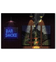 Cakapuzzle  Duman Bar Neon Tabela  Puzzle Yapboz MDF (Ahşap) (1000 Parça)