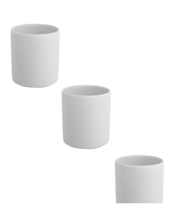 6 ADET Espresso Takımı Espresso Seti Porselen Kahve Fincanı Kulpsuz Fincan Espresso Fincan 5x6 Cm Beyaz  Kahve Fincanı Takımı Kahve Fincanı Kahveli Hediye Kutusu (Magenta.)