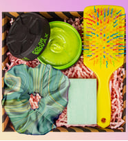 eJOYA Color Wax & Doğal Sabun & Toka & Saç Fırçası Kozmetik Hediye Seti 110891 (Sarı)