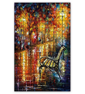 Cakapuzzle Boş Bank Yağlıboya Puzzle Yapboz MDF (Ahşap) (1000 Parça)