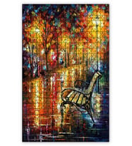 Cakapuzzle Boş Bank Yağlıboya Puzzle Yapboz MDF (Ahşap) (1000 Parça)